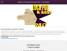 Tablet Screenshot of lockpopandkeys.com